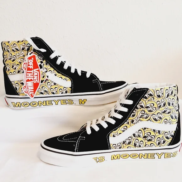 Vans Sk8 Hi Mooneyes White Yellow